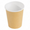Disposable Cups Hot Drinks Brown - 225ml - Pack of 50 - Fiesta
