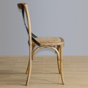 Wooden Chairs with Crossed Backrest - Natural - Bolero - Fourniresto