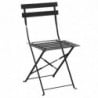 Terasest terrassitoolid - Mustad - Komplekt 2 - Bolero - Fourniresto