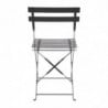 Terasest terrassitoolid - Mustad - Komplekt 2 - Bolero - Fourniresto