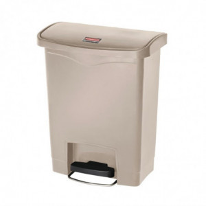Prügikast pedaaliga Slim Jim Beige - 30L - Rubbermaid