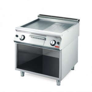 Plancha Gaas 700 Koos Plaadiga 2/3 Sile 1/3 Triibuline - Gastro M