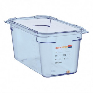 Sinine hermeetiline ABS GN1/3 150mm - Araven - Fourniresto