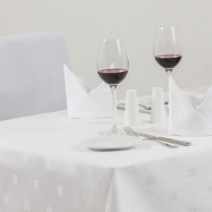 Valge linane laudlina Luxor 1350 x 1780mm - Mitre Luxury - Fourniresto