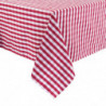 Neljakandiline punaste ruutudega polüestrist laudlina 1780 x 1780mm - Mitre Essentials - Fourniresto
