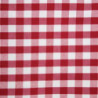 Neljakandiline punaste ruutudega polüestrist laudlina 1780 x 1780mm - Mitre Essentials - Fourniresto