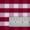 Neljakandiline punaste ruutudega polüestrist laudlina 1780 x 1780mm - Mitre Essentials - Fourniresto