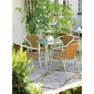 Ümmargune virnastatav bistroolilaud 600 mm - Bolero - Fourniresto