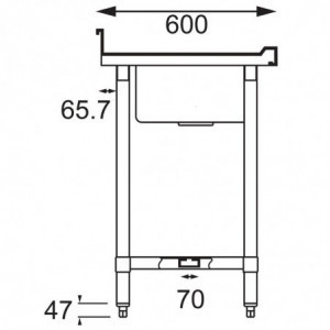 Roostevabast terasest valamu - L 2400 x S 600 mm - Vogue