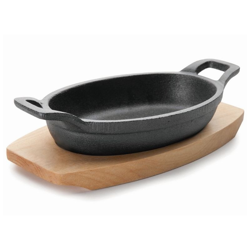 Oval Magma Casserole with Wooden Base - 300 ml - Lacor Oval Magma Casserole with Wooden Base - 300 ml - Lacor