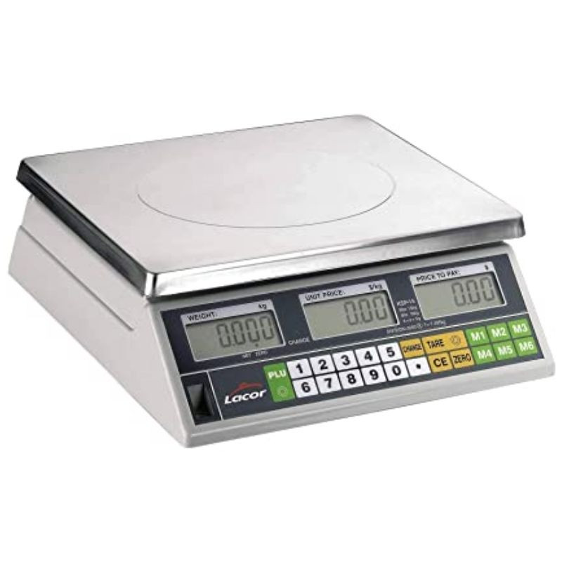 Electronic Kitchen Scale - Capacity 15 Kg - Lacor Electronic Kitchen Scale - Capacity 15 Kg - Lacor