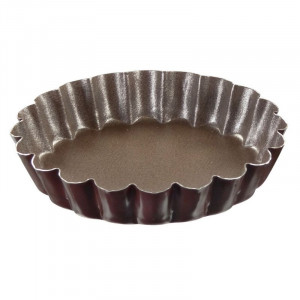 Moule à Tartelette Ronde Cannelée - Ø 100 mm - Lot de 6 - TELLIER