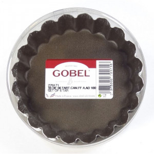 Moule à Tartelette Ronde Cannelée - Ø 100 mm - Lot de 6 - TELLIER