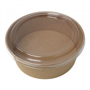 Kraft salatikauss PET-kaantega - 1300 ml - Komplekt 300