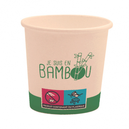 Ökoloogiline bambustops "Ma olen bambus" - 35 cl - 50 tk komplekt