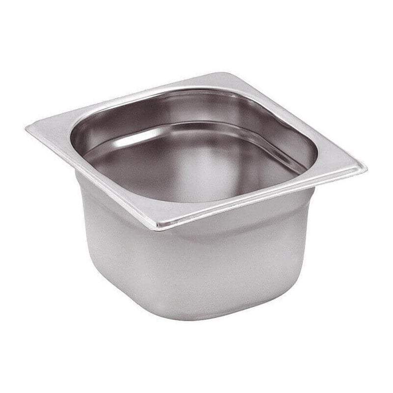 Gastro GN 1/6 Stainless Steel Pan - Depth 65 mm - 1 L - FourniResto