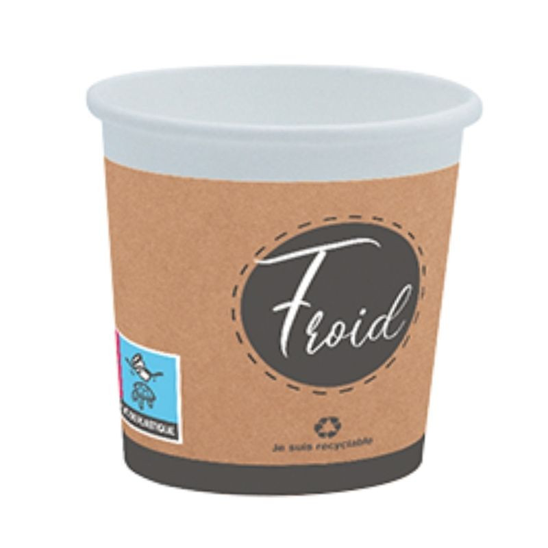 Cardboard Cup "Hot or Fresh" - 18 cl - Pack of 50 Cardboard Cup "Hot or Fresh" - 18 cl - Pack of 50
