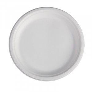 Ümmargused Bagasse taldrikud - 26,1 cm - Komplekt 50 - FourniResto