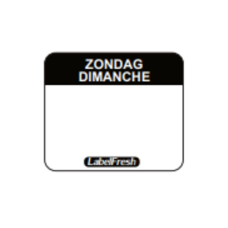 Traceability Label FreshEasy Label - Sunday - 30 x 25 mm - Pack of 1000 - LabelFresh Traceability Label FreshEasy Label - Sunday - 30 x 25 mm - Pack of 1000 - LabelFresh