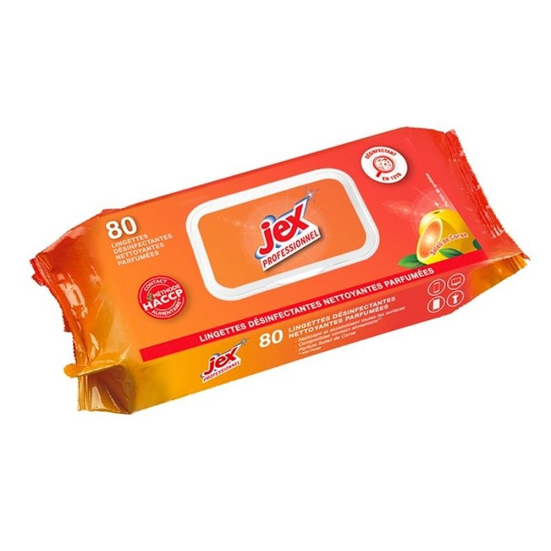 Lingettes Nettoyantes et Désinfectantes Soleil de Corse - 80 Lingettes - Jex Lingettes Nettoyantes et Désinfectantes Soleil de Corse - 80 Lingettes - Jex