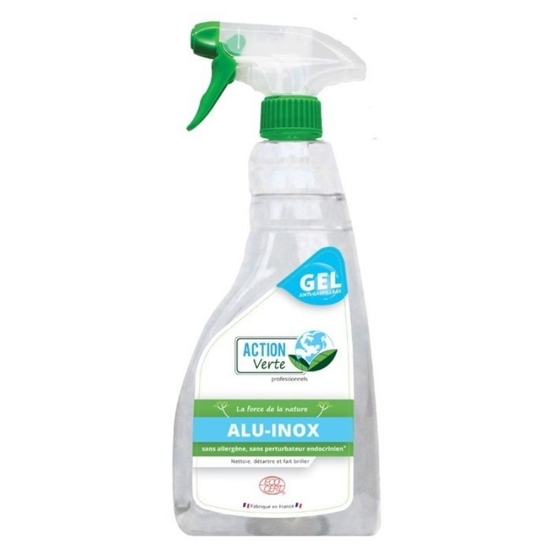 Pihustatav rasvapuhastusgeel roostevabale terasele ja alumiiniumile - 750 ml - Roheline tegevus Pihustatav rasvapuhastusgeel roostevabale terasele ja alumiiniumile - 750 ml - Roheline tegevus
