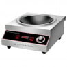 Wok Induction Pro 3500 W Stainless Steel — Concave Zone Ø227