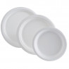 Ümmargune Bagasse taldrik - 180 mm - Komplekt 50 - FourniResto