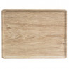 Melamiinkattega ristkülikukujuline plaat - 280 x 200 mm - Hele tamm - Komplekt 20