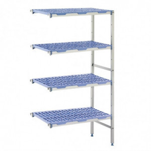 Nurgeline modulaarne riiul 4 taset 400 x 1653 mm - Taastatud