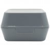 Reusable Grey XL Burger Box in PP - Set of 24