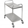 Chariot Inox 2 Plateaux Dynasteel - Professionaalne restoranikäru. Tugev, käepärane ja vastupidav.