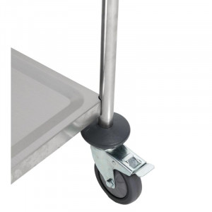 Chariot Inox 2 Plateaux Dynasteel - Professionaalne restoranikäru. Tugev, käepärane ja vastupidav.
