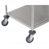 Chariot Inox 2 Plateaux Dynasteel - Professionaalne restoranikäru. Tugev, käepärane ja vastupidav.