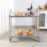 Chariot Inox 2 Plateaux Dynasteel - Professionaalne restoranikäru. Tugev, käepärane ja vastupidav.