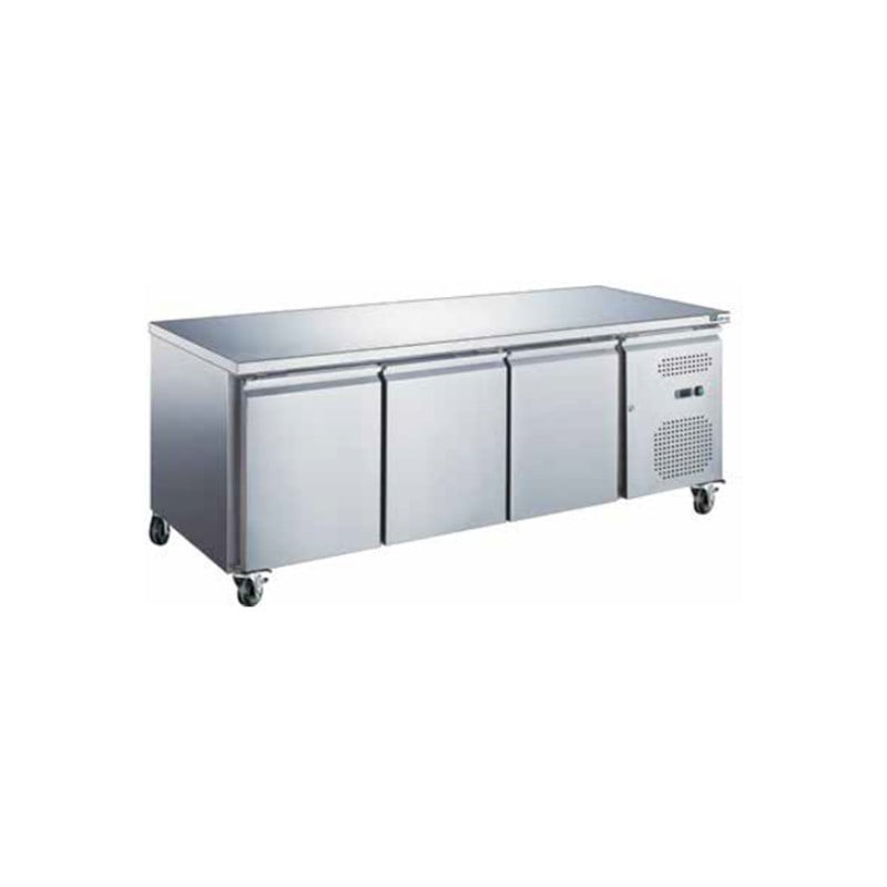 GN 1/1 positiivne jahutatud laud, sügavus 700 mm - 3 ust - ilma tagapaneelita - taastatud GN 1/1 positiivne jahutatud laud, sügavus 700 mm - 3 ust - ilma tagapaneelita - taastatud