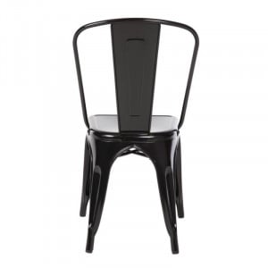 Virnastatavad terasest bistroo toolid - Must - Komplekt 4 - Bolero