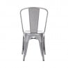 Chairs in Metallic Gray Steel - Set of 4 - Bolero