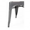 Chairs in Metallic Gray Steel - Set of 4 - Bolero