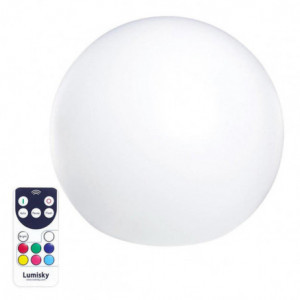 Juhtmevaba ujuv valgustatud pall - Bobby 60 cm - Lumisky