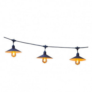 Outdoor String Light with Steel Lampshade - Vinty Light - Lumisky