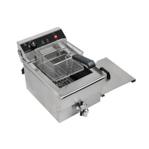 Professionaalne fritüür 13 L 3000 W äravooluga - Roostevaba teras