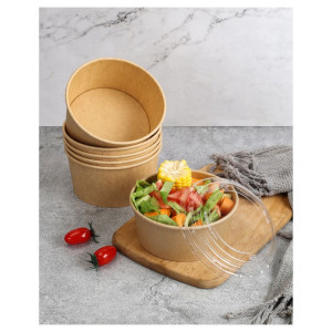 Kraft salatikauss 1000 ml Ø 150 mm - Komplekt 300