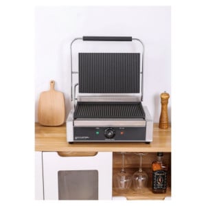 Grill Panini Pro 2200 W Rihveldatud 340x220 mm Roostevaba Teras