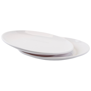 Ümmargune melamiinist taldrik Ø 17,7 cm Valge - Komplekt 10