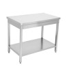 Roostevabast terasest laud 800x600 mm alumise riiuliga — Pro