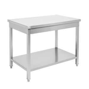Inoxlaud 1600 x 600 mm alumise riiuliga — AISI 201