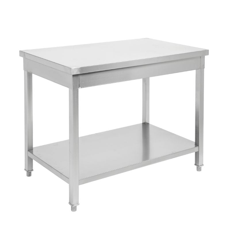 Inoxlaud 1600 x 600 mm alumise riiuliga — AISI 201
