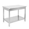Inoxlaud 1200x700 mm alumise riiuliga — Pro CHR