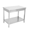 Inoxlaud 1200x700 mm alumise riiuliga — Pro CHR