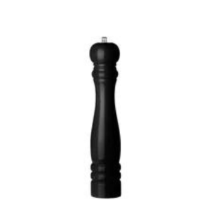 Black Wooden Pepper Mill - H 315 mm | Practical and Elegant | Brand HENDI